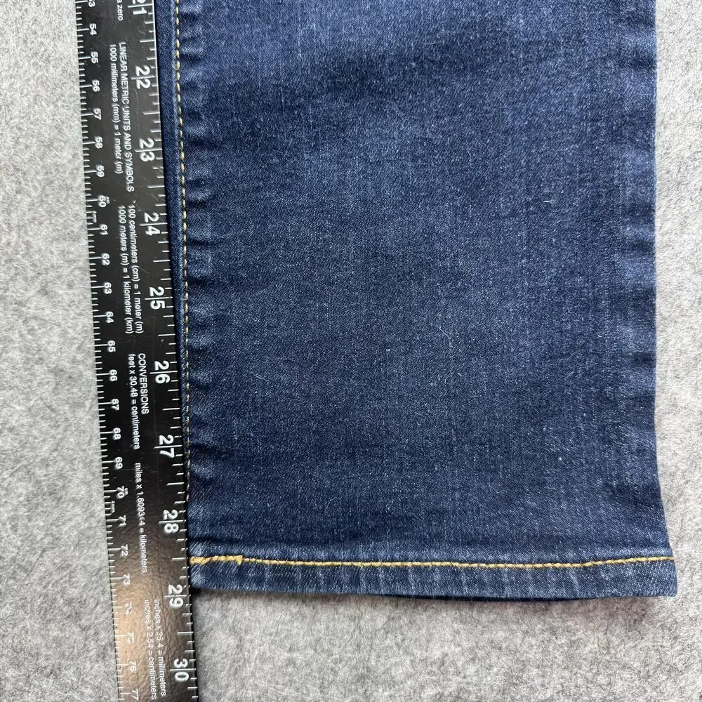 Gap Jeans Youth 16 Blue Stretch Straight Adjustable Waist Dark Wash Denim